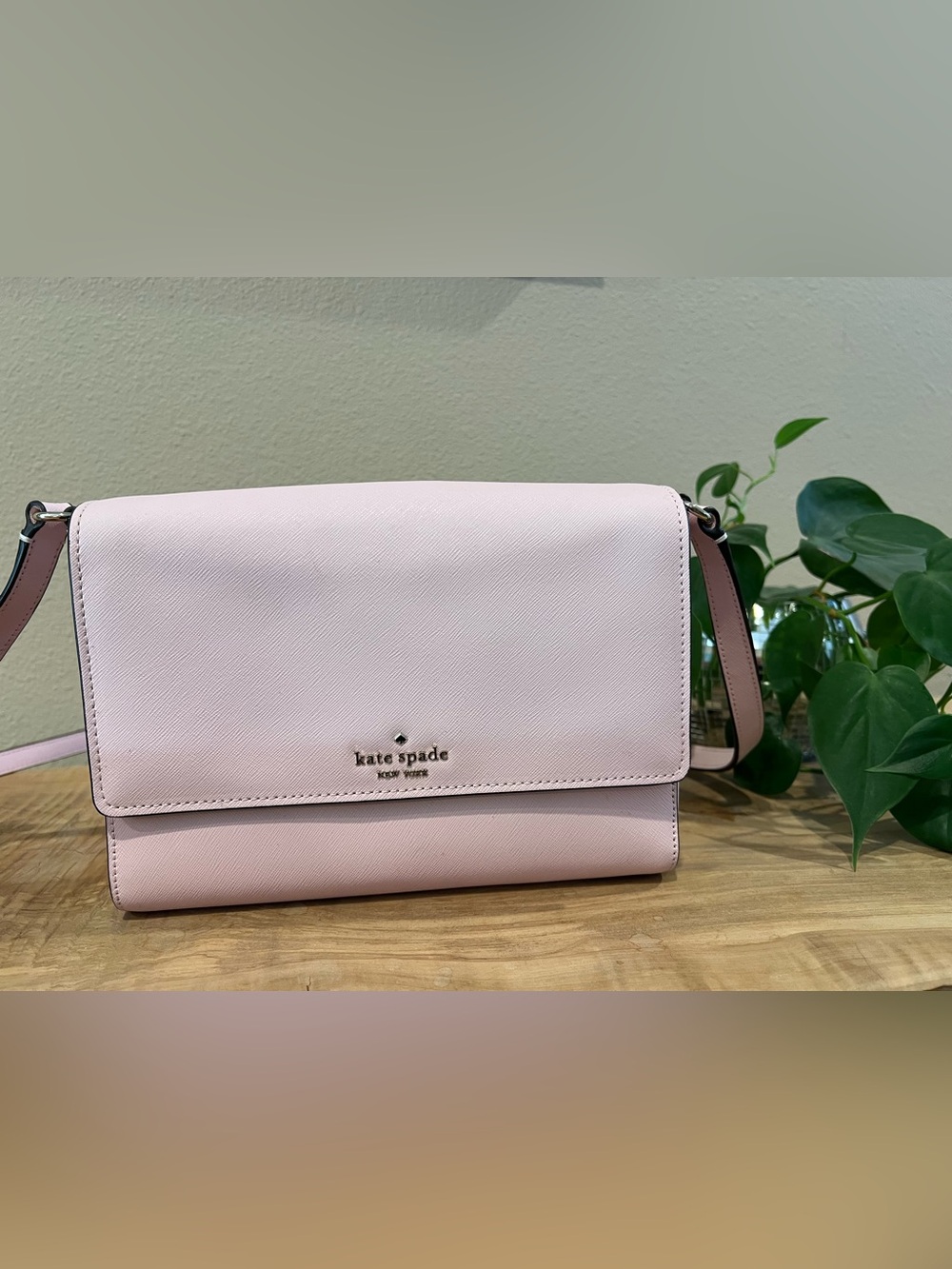 Kate Spade Blush Pink Leather Crossbody Bag